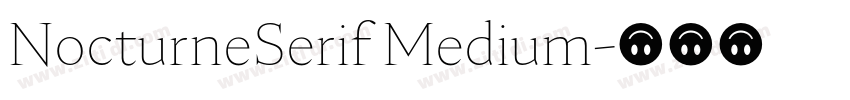 NocturneSerif Medium字体转换
